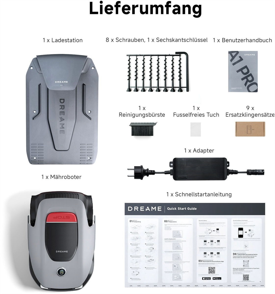 Dreame Dreame Robotic Mower: Effortless Lawn Care for a L – Detailansicht