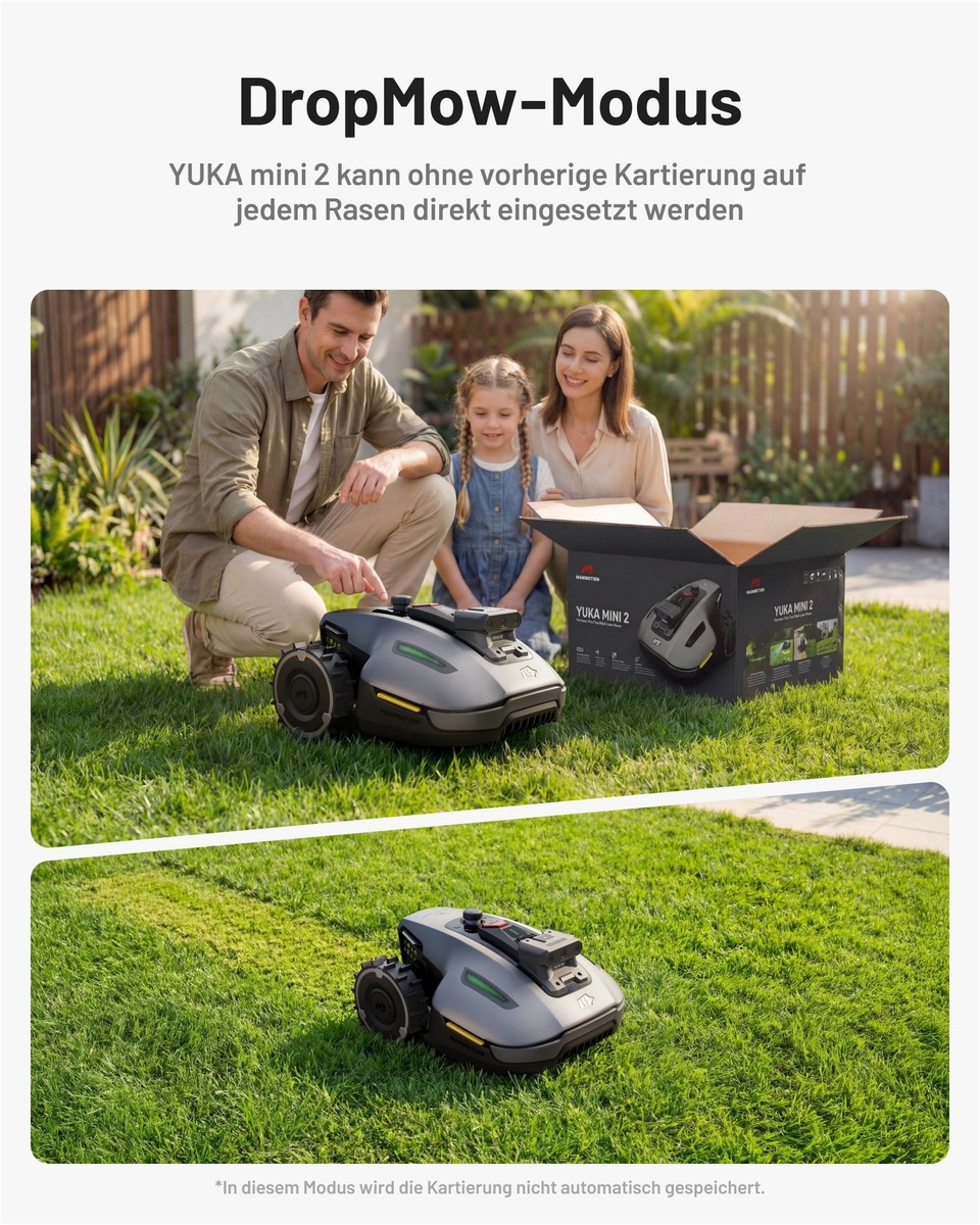 Mammotion Mammotion YUKA mini 2 800: Selbstständiger Rasenmä – Detailansicht