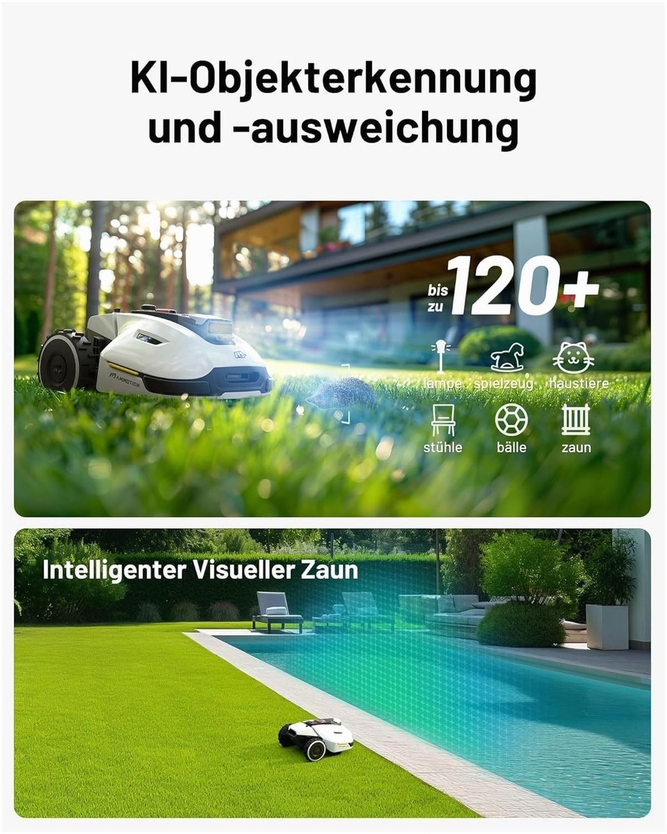 Mammotion Mammotion YUKA 2000: Der kabellose Rasenpflegeprof – Draufsicht