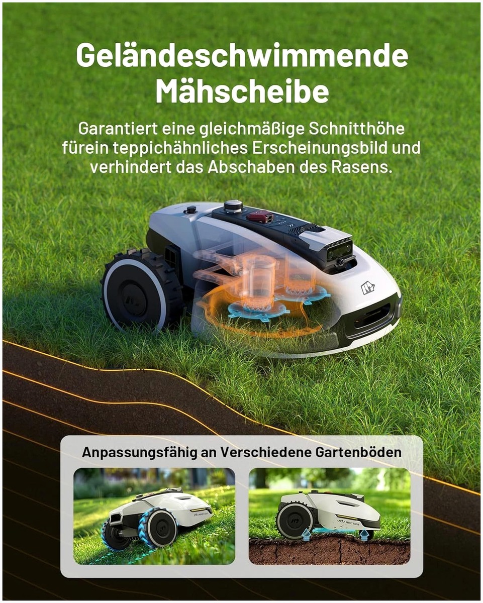 Mammotion Mammotion YUKA 2000: Der kabellose Rasenpflegeprof – Detailansicht